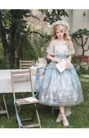 Dreaming Bear Snow Country Dream Top Skirt and Cape Set(Pre-Made/Full Payment Without Shipping)